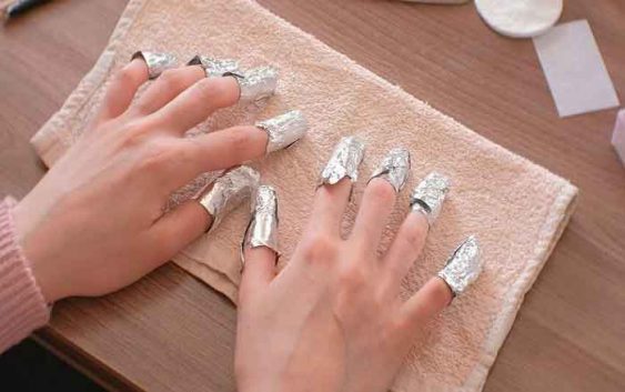 What equipment do you need to remove semi-permanent polish yourself?
